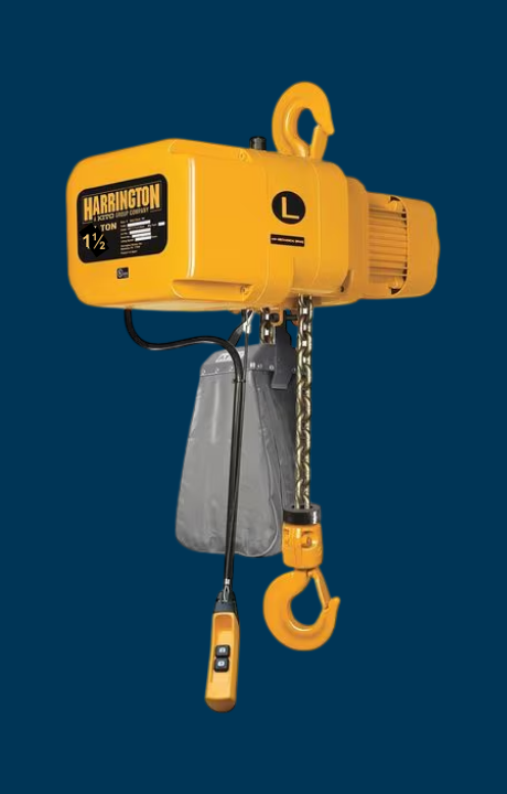 Harrington NER 1.5 Ton Chain Hoist - 3 Phase - 18 FPM