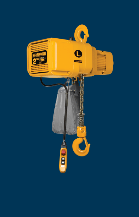 Harrington NER 2 Ton Chain Hoist - 3 Phase - 7 FPM - American Hoists
