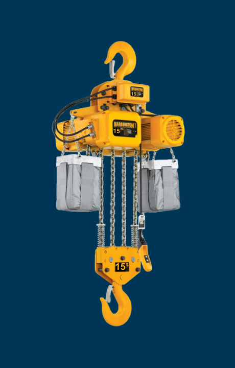 Harrington NER 15 Ton Chain Hoist - 3 Phase - 7.5 FPM
