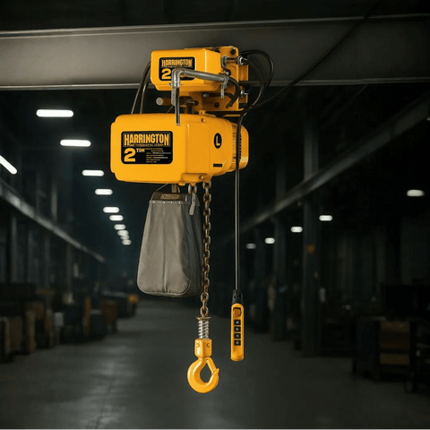 Harrington NER 2 Ton Chain Hoist - 3 Phase - 7 FPM - American Hoists
