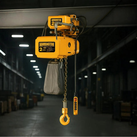 Harrington NER 2.5 Ton Chain Hoist - 3 Phase - 22 FPM - American Hoists