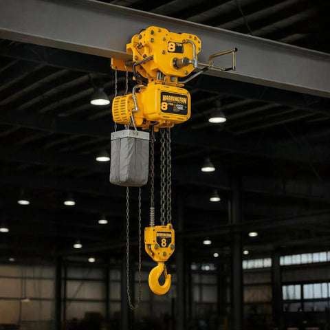 Harrington NER 8 Ton Chain Hoist - 3 Phase - 7.5 FPM - American Hoists