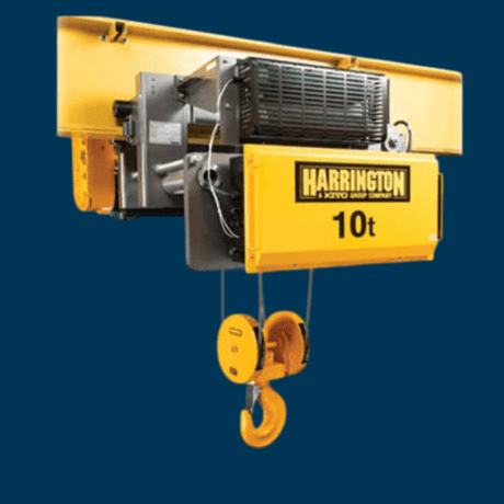 Harrington RY 10 Ton Electric Wire Rope Hoist - 3 Phase - 30ft Lift - American Hoists