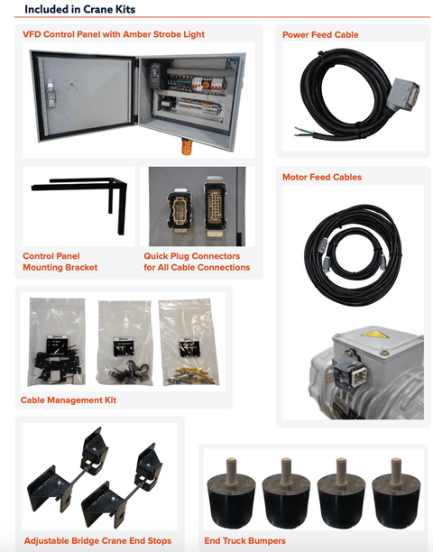 Underhung Crane Kit – 1 Ton to 10 Ton Capacity - American Hoists