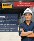 Wire rope hoist – 7.5 Ton, 3 Phase, 40ft lift - American Hoists